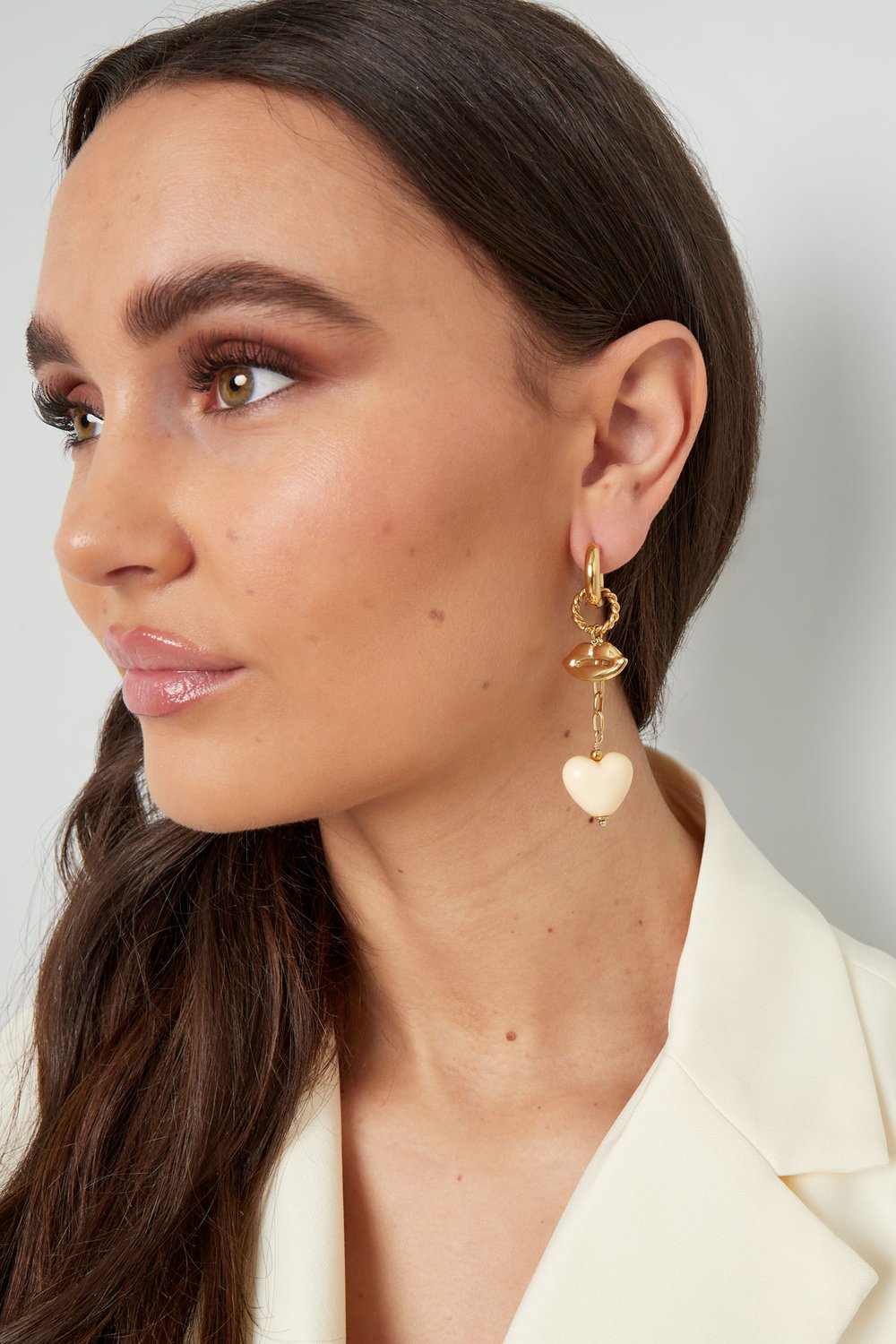 Ohrringe Liebe auf den Lippen – Roségold h5Bild4